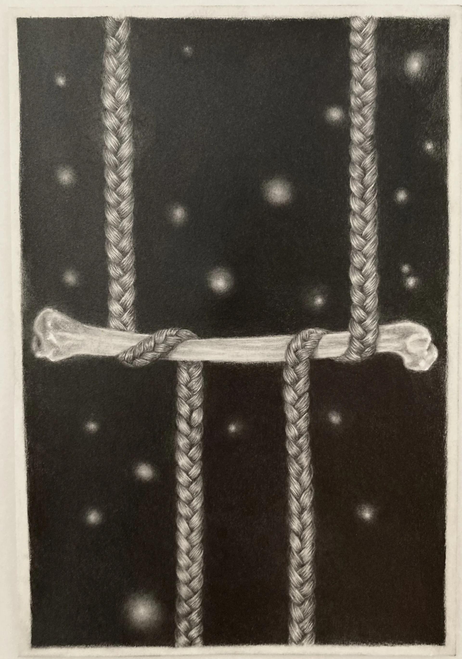 Drawing with Braids and Stars and Bones, 2021
